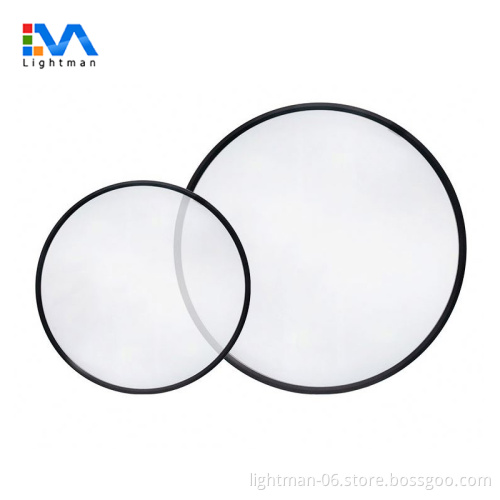 Suspended Transparent Round LED Flat Panel Light - Ultra Slim 300mm to 1200mm